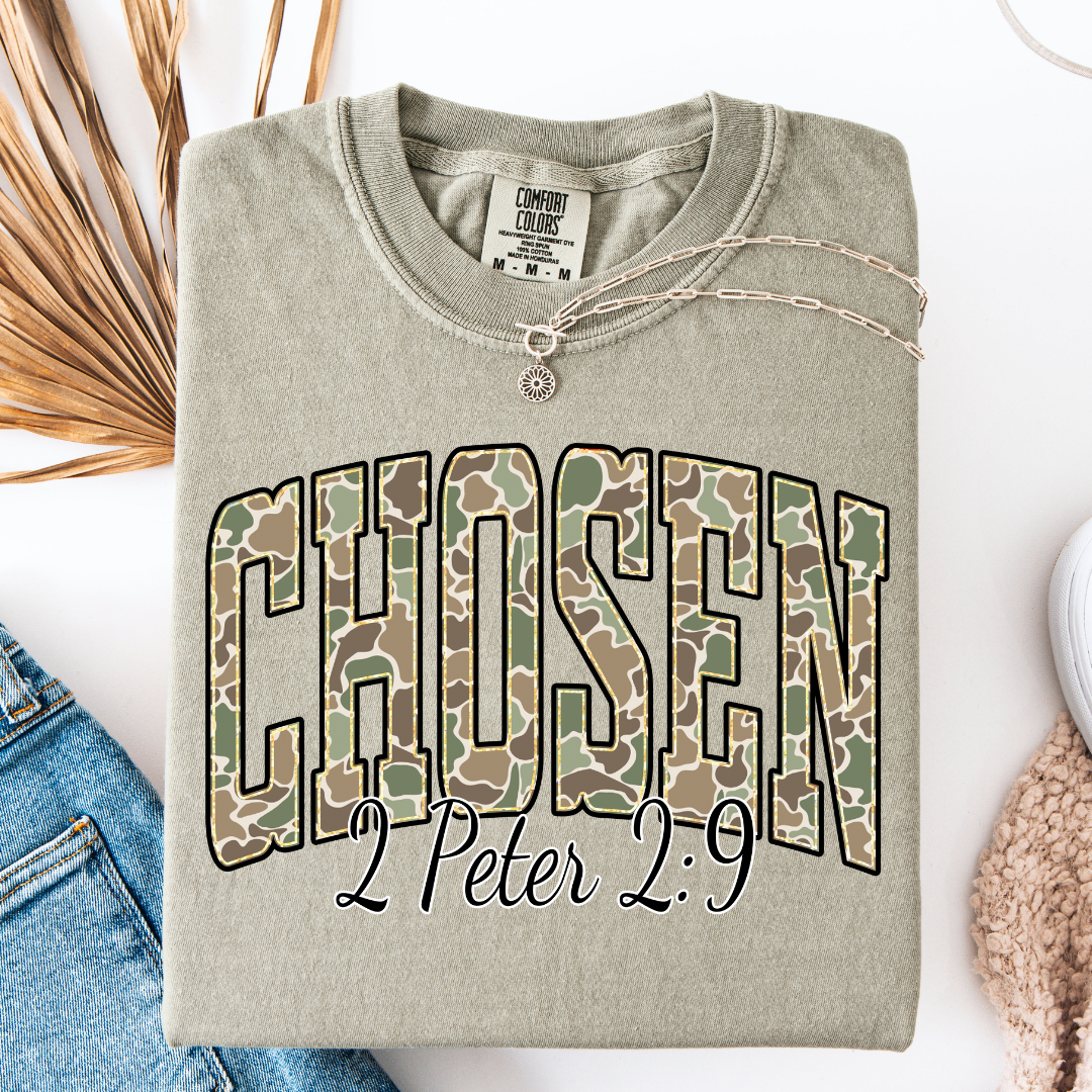 Camo Chosen Graphic Tee
