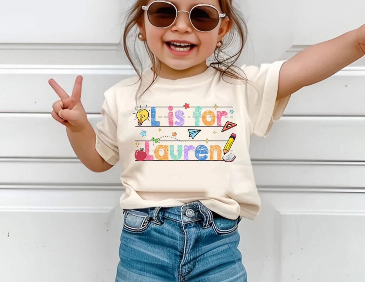 toddler letter is for name - WS