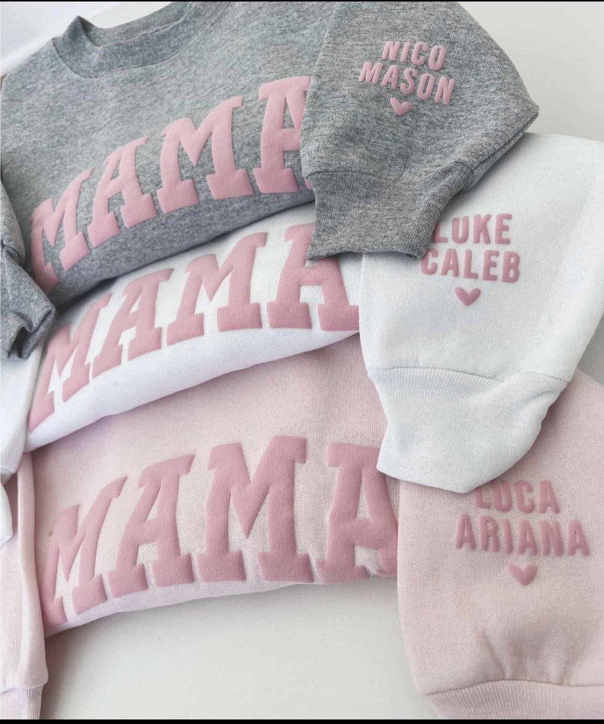 varsity mama with sleeve names - WS