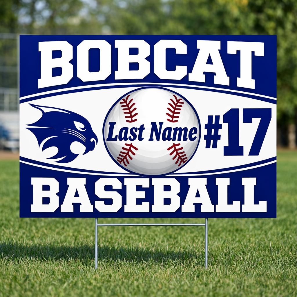Bobcat Baseball Sign