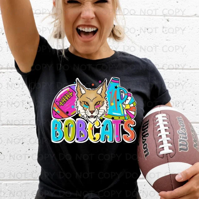 Colorful Bobcats Tee
