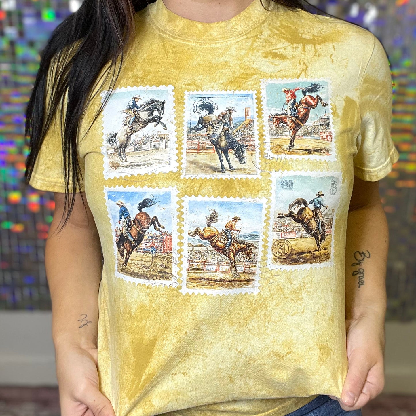 Western Stamps Graphic Tee D-1047