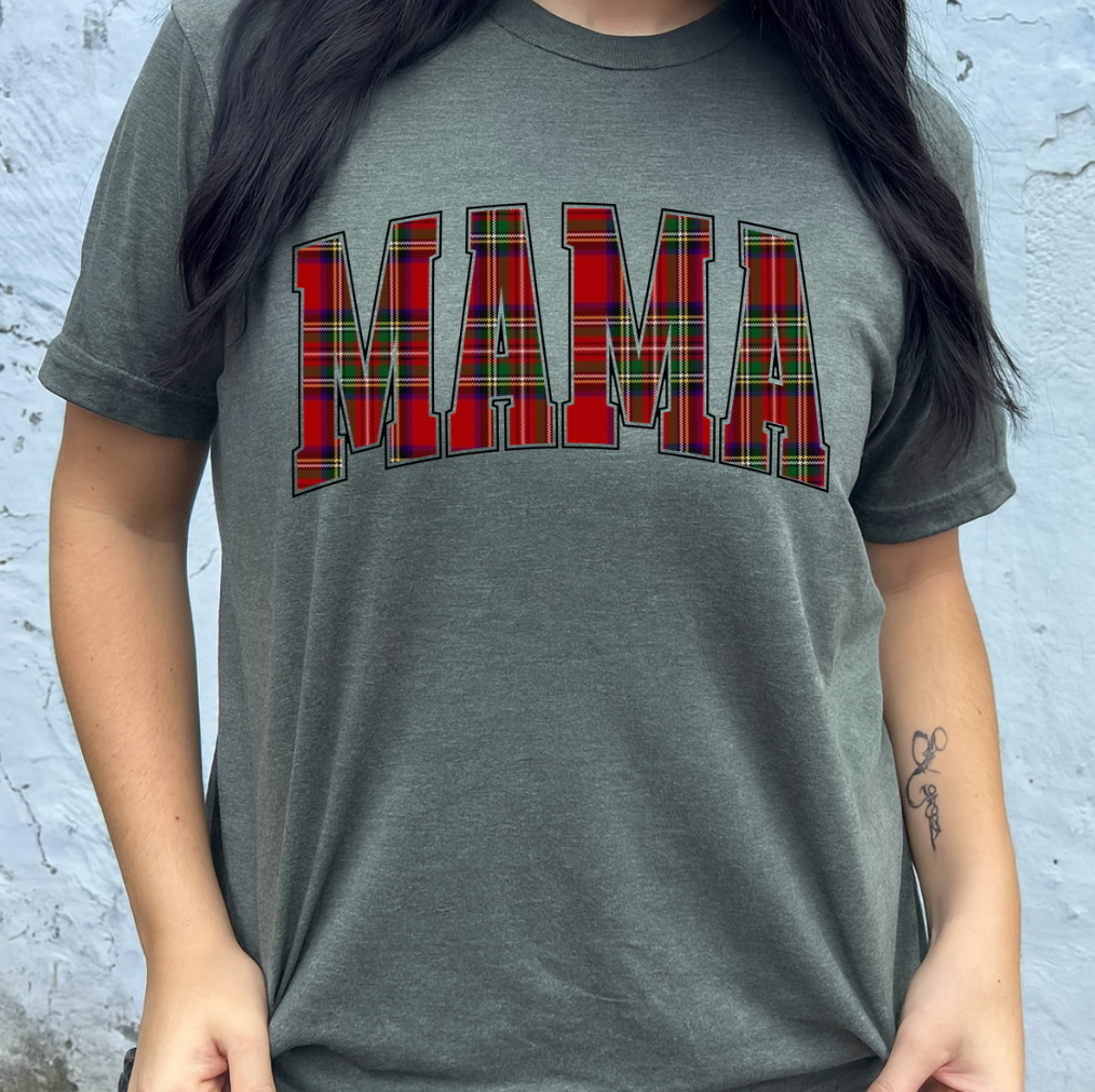 Plaid Mama Graphic Tee