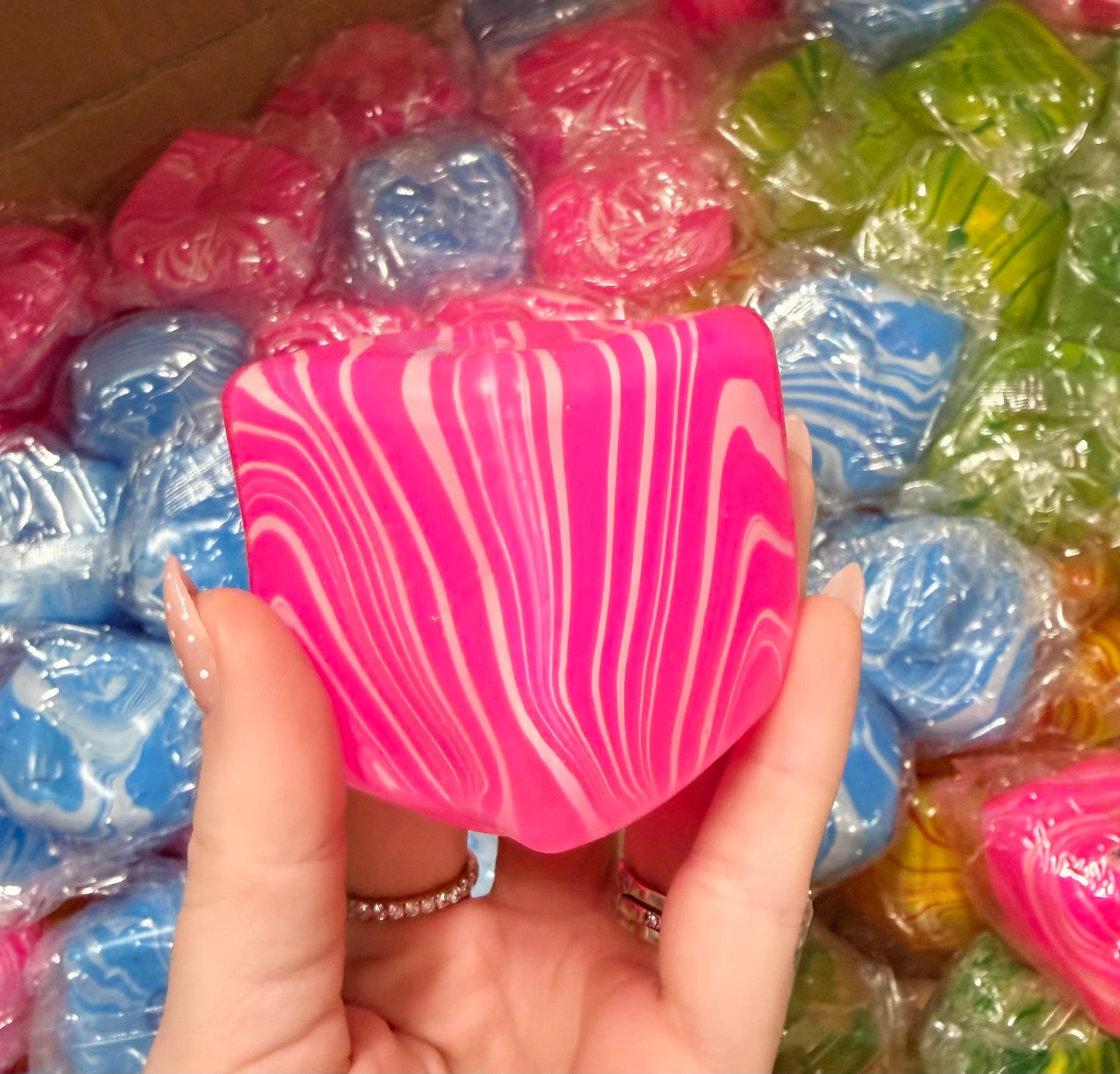 Tie Dye Stress Cube Squishy *READY TO SHIP*