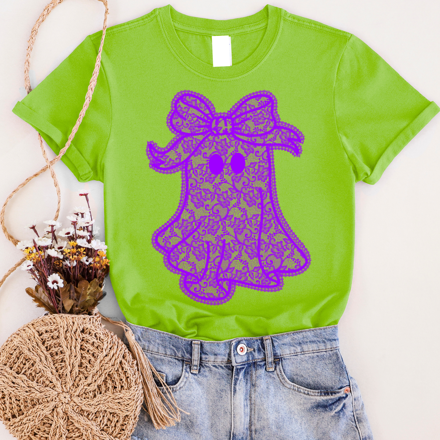Lace Ghost Graphic Tee