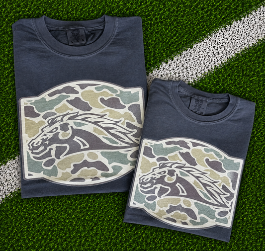 Broncos Camo Mascot Tee