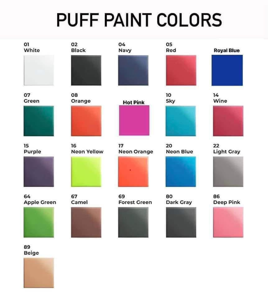 Single color Puff or Glitter Name sweatshirts - any font choice