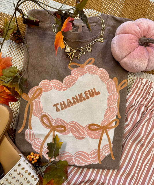 Thankful Bow Cake Tee/Long Sleeve