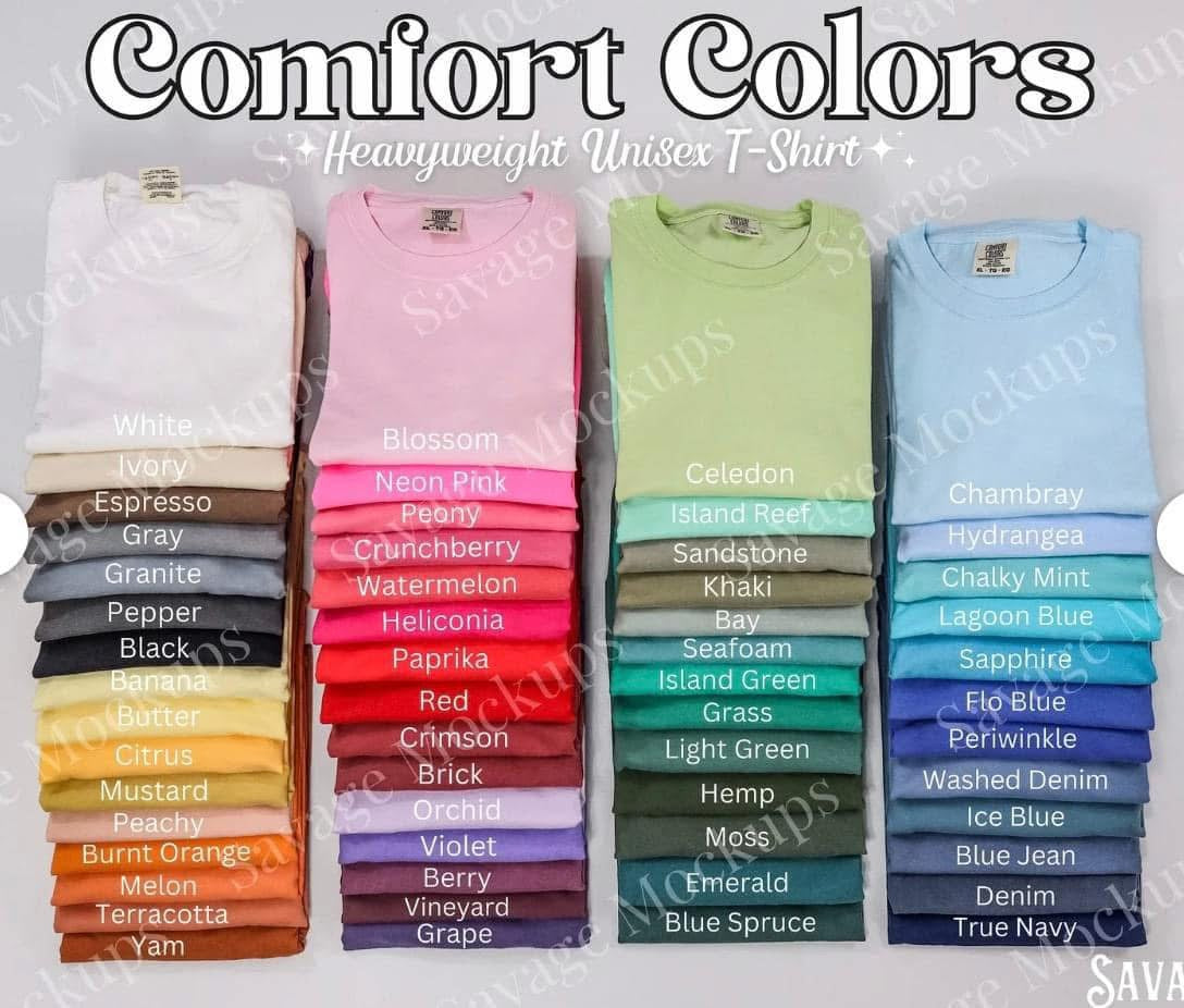 Glitter Custom Comfort Colors Tees - WS