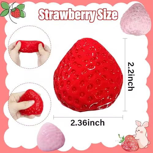 Strawberry Squishy - *READY TO SHIP*