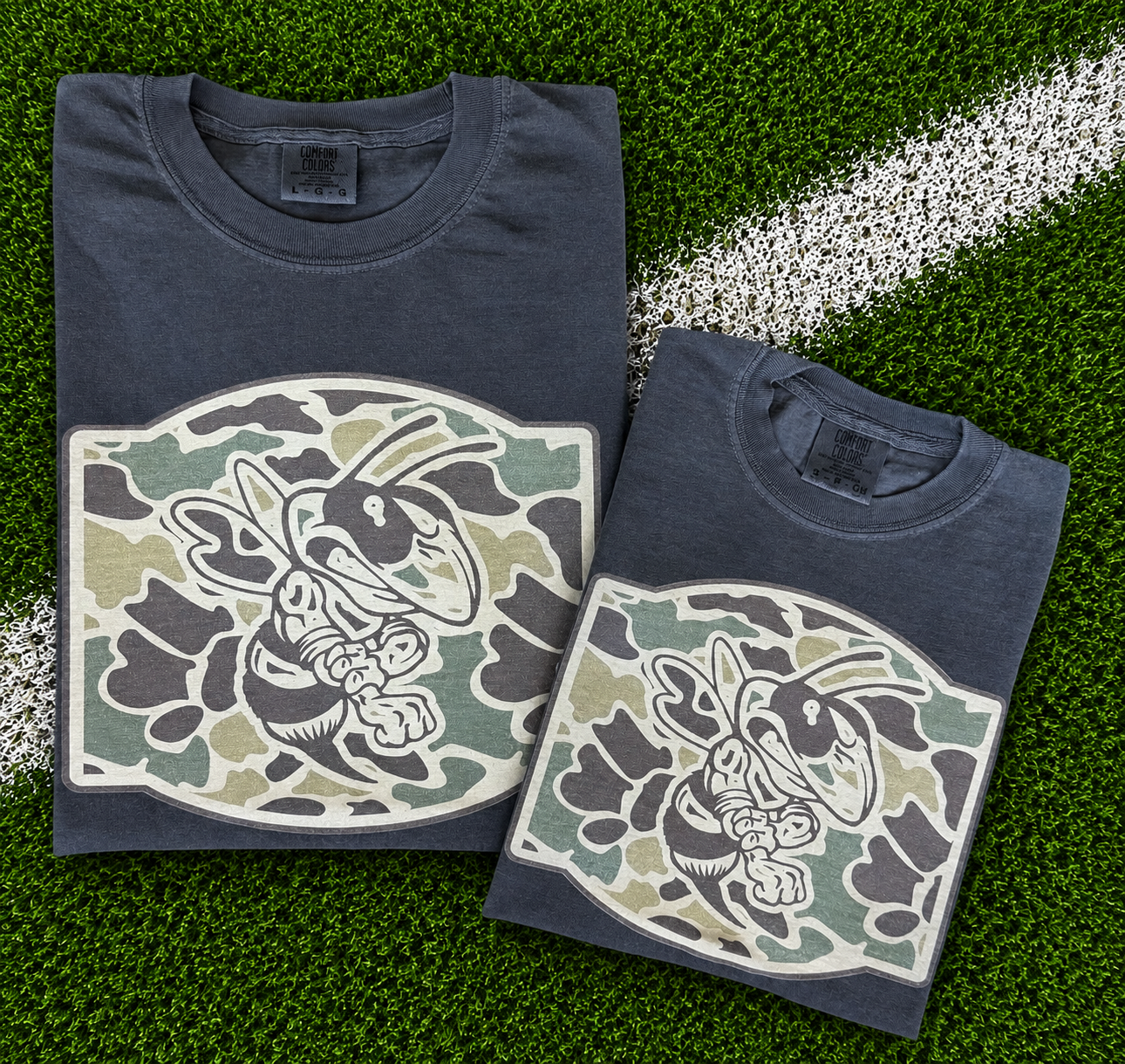 Yellowjackets Camo Mascot Tee