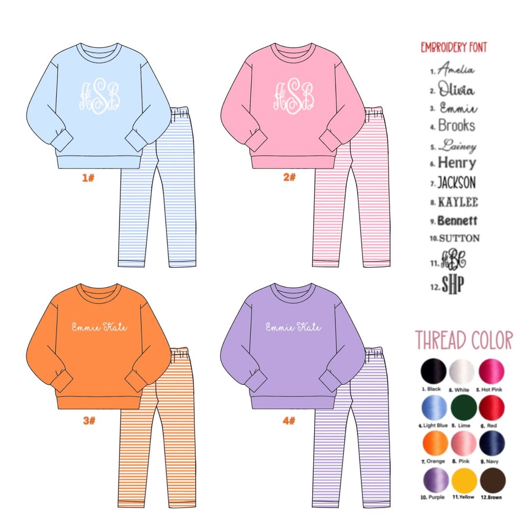 Kids stripe bottom pants - WS