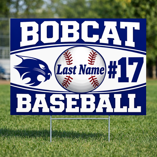 Bobcat Baseball Sign