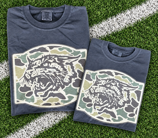 Wildcats Camo Mascot Tee