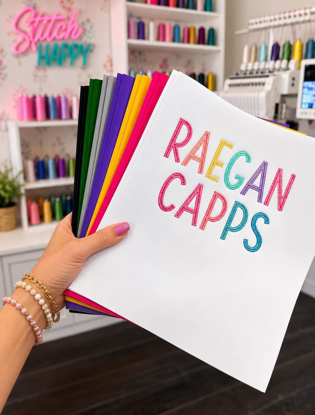 Embroidered File Folders - WS