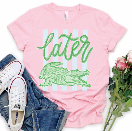 Later Gator Stripe Tee
