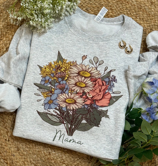 Custom Birth Flower Sweatshirt