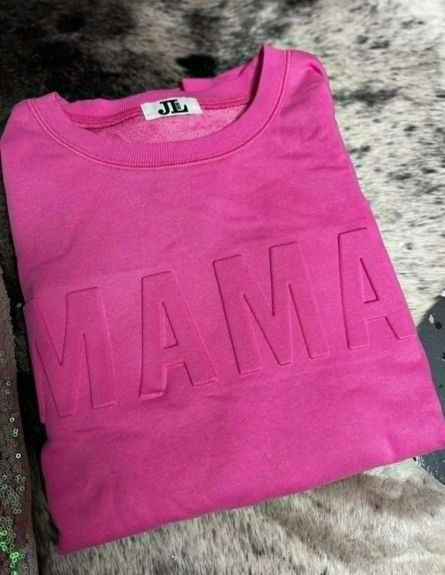 Embossed Mama Long sleeve