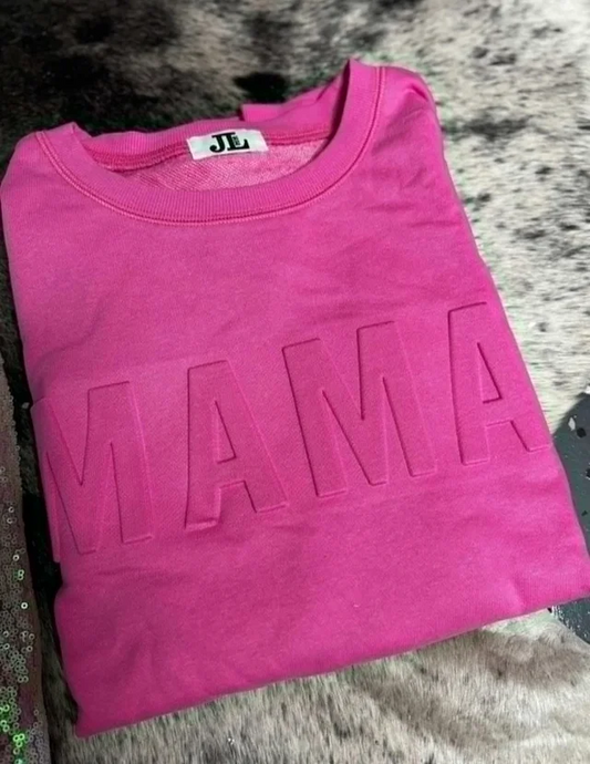 Embossed Mama Long sleeve