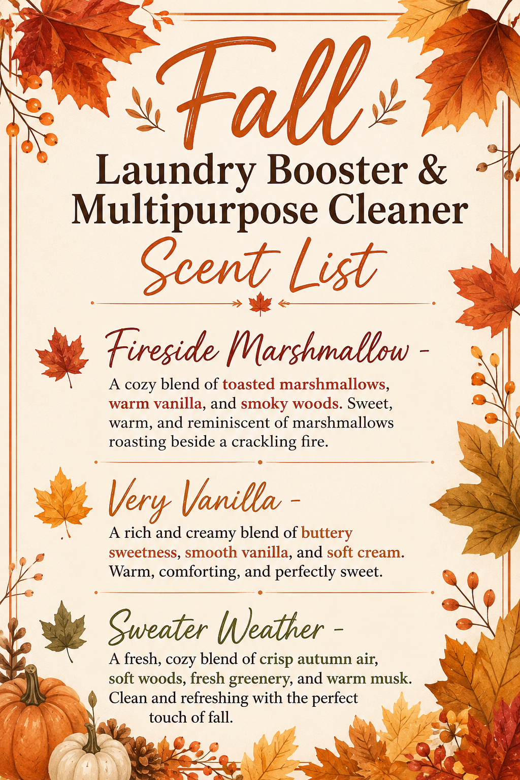 Very Vanilla Laundry Booster & Multipurpose Cleaner