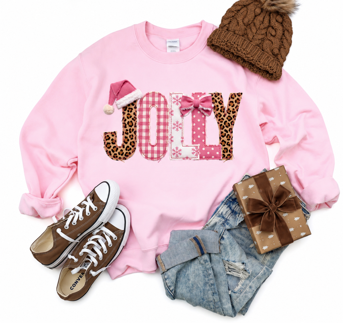 Jolly Leopard Sweatshirt/Tee
