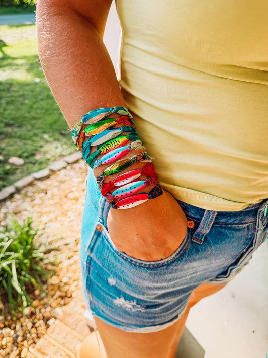 Self Tie Lure Fishing Bracelets - WS
