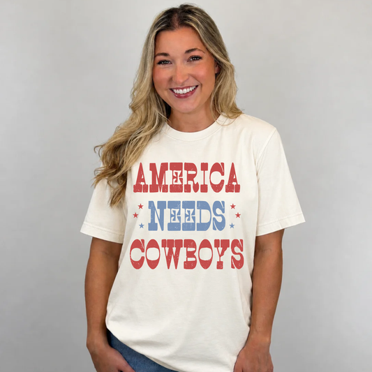 America Needs Cowboys Tee #26140